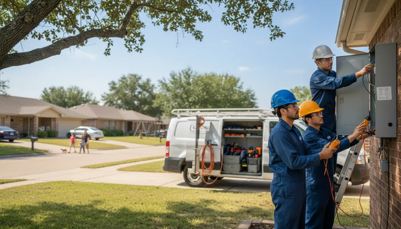 Certified electrician providing emergency electrical services in North Buena Vista, IA
